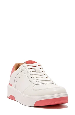 FitFlop Rally Evo Platform Sneaker Urban White/Rosy Coral at Nordstrom,