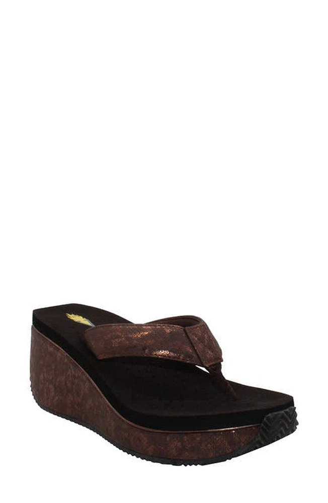 Volatile Frappachino Wedge Flip Flop at Nordstrom,