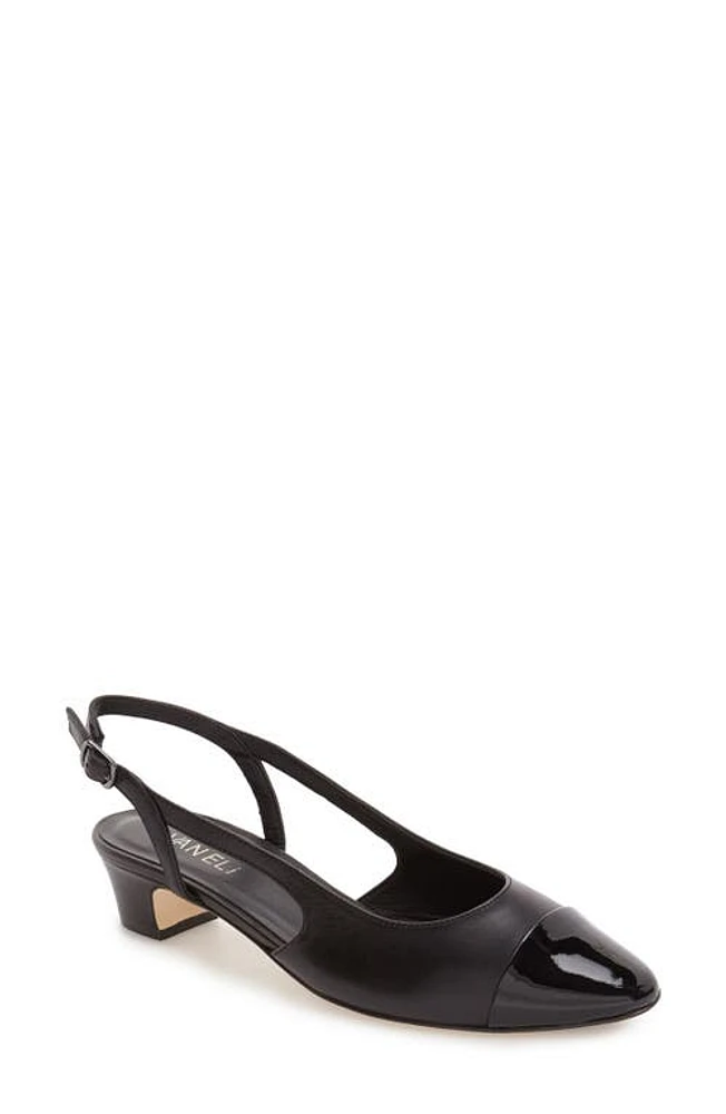 VANELi 'Aliz' Slingback Pump Black Leather at Nordstrom,