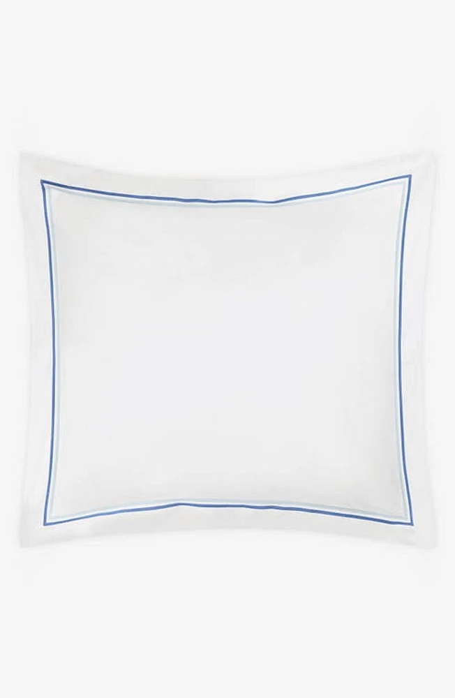 Matouk Essex Cotton Percale Euro Sham in Azure at Nordstrom