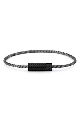 le gramme Men's 7G Black Ceramic Pyramid Cable Bracelet Ceramic/Black Silver at Nordstrom, Cm