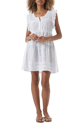 Melissa Odabash Rebekah Cover-Up Dress in White at Nordstrom, Size Medium