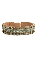 Deepa Gurnani Milani Cuff Bracelet in Teal at Nordstrom