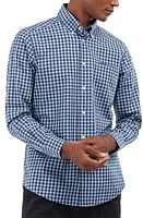 Barbour Merryton Tailored Fit Check Button-Down Shirt Blue at Nordstrom,