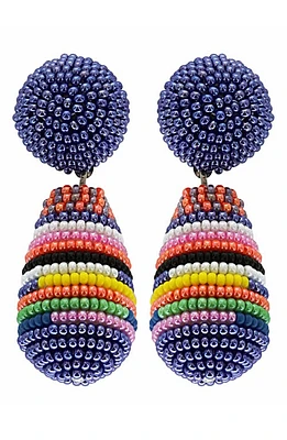 Panacea Beaded Teardrop Earrings in Blue Multi at Nordstrom