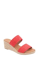 André Assous Nori Espadrille Wedge Sandal Red at Nordstrom,