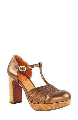 Chie Mihara Yeilo Platform Pump in Bronze at Nordstrom, Size 11