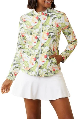 Tommy Bahama Aubrey IslandZone Floral Zip Jacket White at Nordstrom,