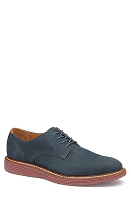 Johnston & Murphy Upton Plain Toe Derby Navy Nubuck at Nordstrom,