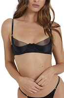 Etam Midnight Underwire Demi Bra Black at Nordstrom,