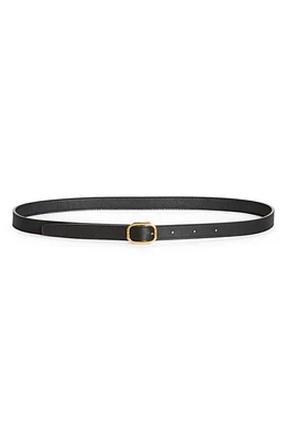 Saint Laurent Frame Buckle Leather Belt Nero at Nordstrom,