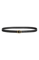 Saint Laurent Frame Buckle Leather Belt Nero at Nordstrom,