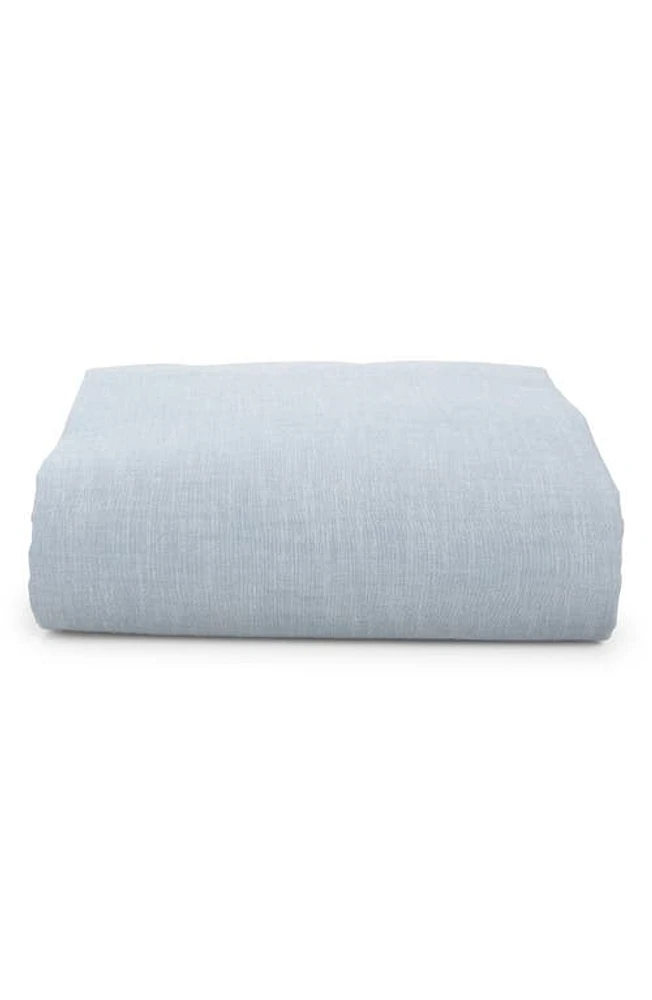 Ralph Lauren Cotton Chambray Fitted Sheet in Workshirt Chambray at Nordstrom