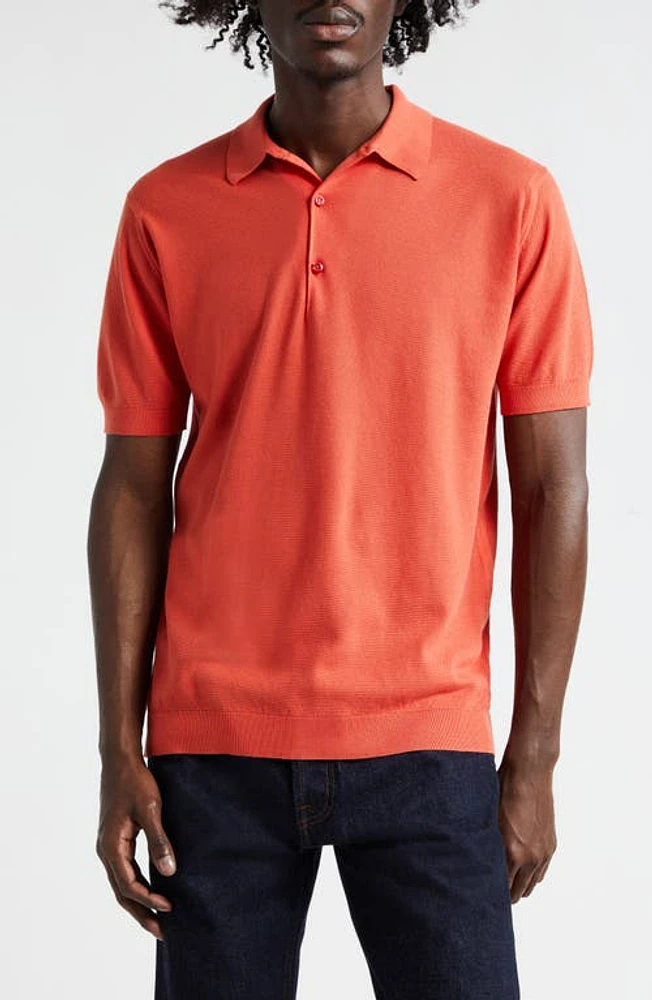 John Smedley Roth Solid Sweater Polo at Nordstrom,