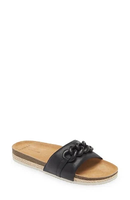 FRANKIE4 Quinn Slide Sandal Black at Nordstrom,