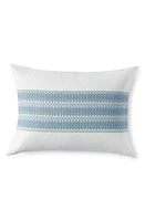 Coyuchi Coast Organic Cotton Sham in Marine W/grays at Nordstrom, Size Euro