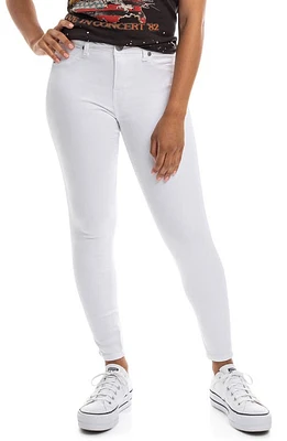 1822 Denim Butter High Waist Ankle Skinny Jeans White at Nordstrom,