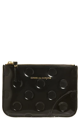 Comme des Garçons Wallets Dot Embossed Small Pouch in Black at Nordstrom