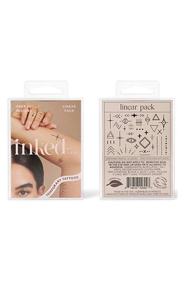 INKED by Dani Linear Temporary Tattoos in Black at Nordstrom