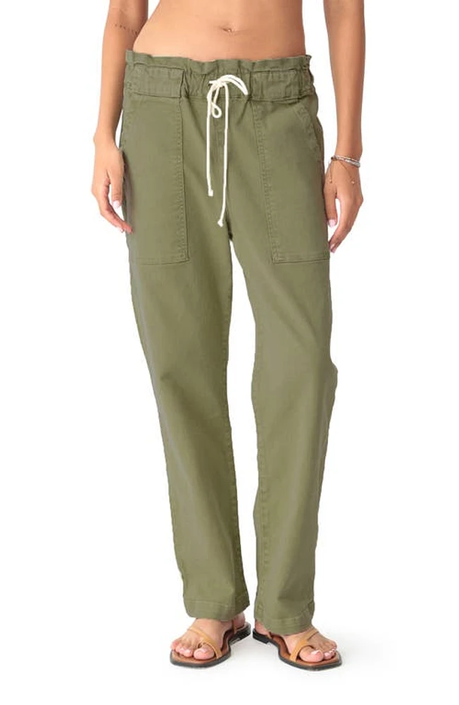 Electric & Rose Easy Stretch Cotton Drawstring Pants Olive at Nordstrom,