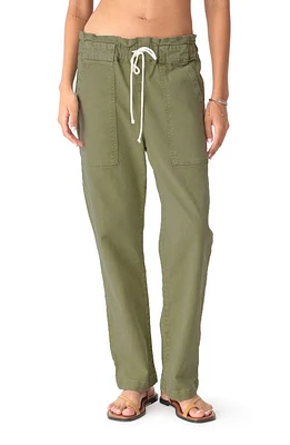 Electric & Rose Easy Stretch Cotton Drawstring Pants Olive at Nordstrom,