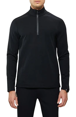 Cuts Corcorde Quarter Zip Pullover Black at Nordstrom,