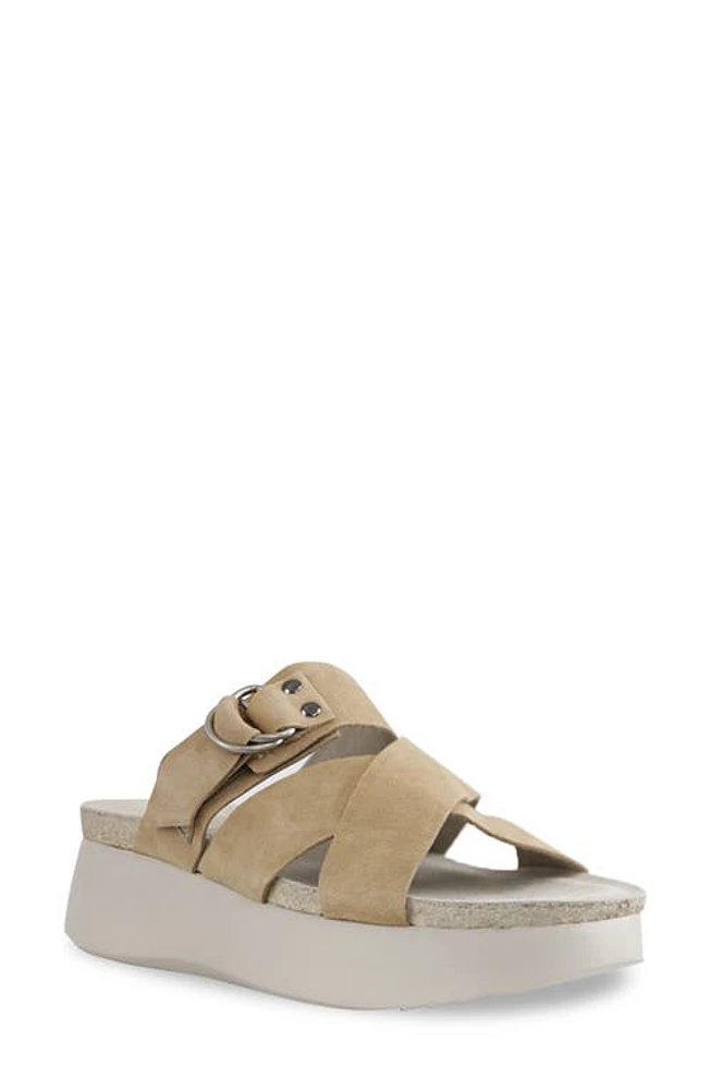 Munro Sofia Platform Sandal Tan Suede at Nordstrom,