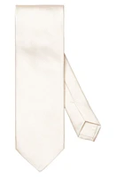 Eton Solid Herringbone Silk Tie in Natural at Nordstrom