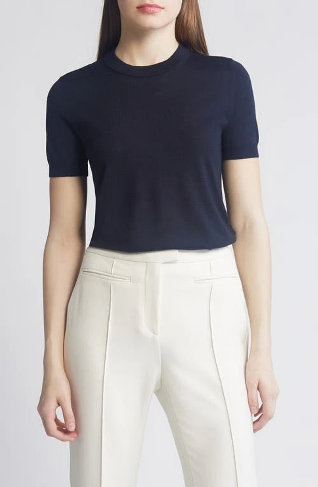 BOSS Falyssiasi Wool T-Shirt Sweater Sky Captain at Nordstrom,