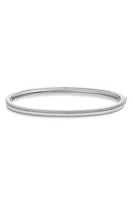 SHYMI Cubic Zirconia Pavé Bangle in Silver at Nordstrom