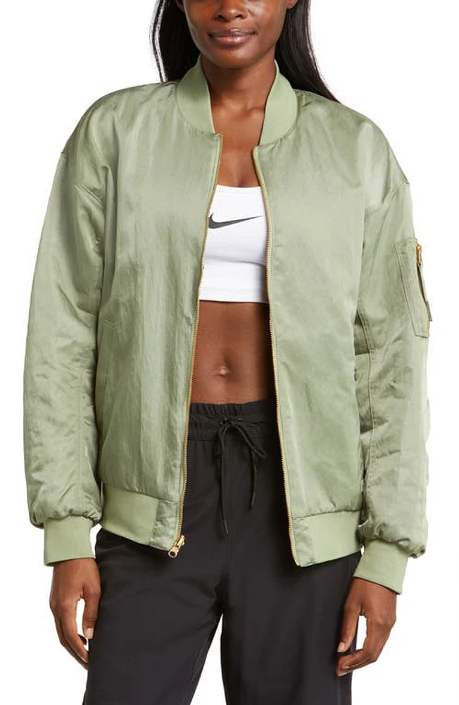 Nike Sportswear Reversible Bomber Jacket Oil Green/Medium Olive at