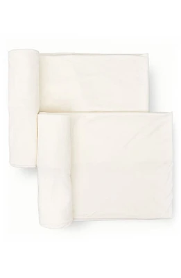 little unicorn 2-Pack Knit Swaddle in White at Nordstrom