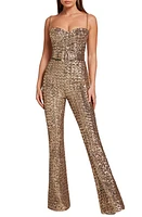 NADINE MERABI Lucinda Sequin Sleeveless Jumpsuit at Nordstrom,