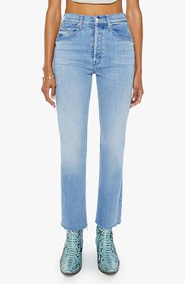 MOTHER The Tripper High Waist Fray Hem Ankle Jeans All Over Map at Nordstrom,