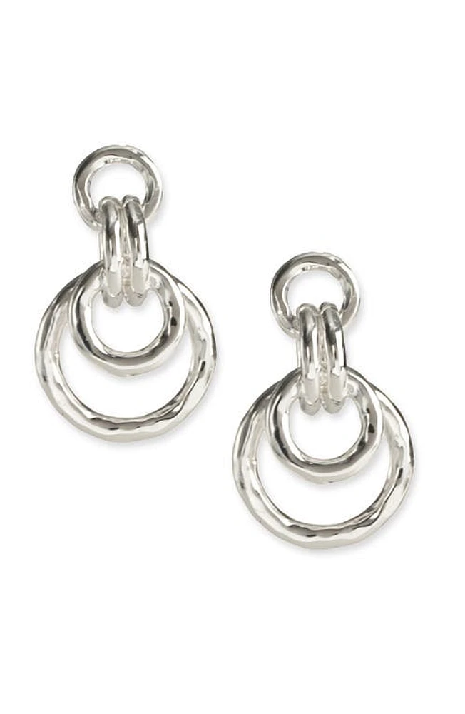 Ippolita 'Glamazon - Jet Set' Drop Hoop Earrings in Sterling Silver at Nordstrom