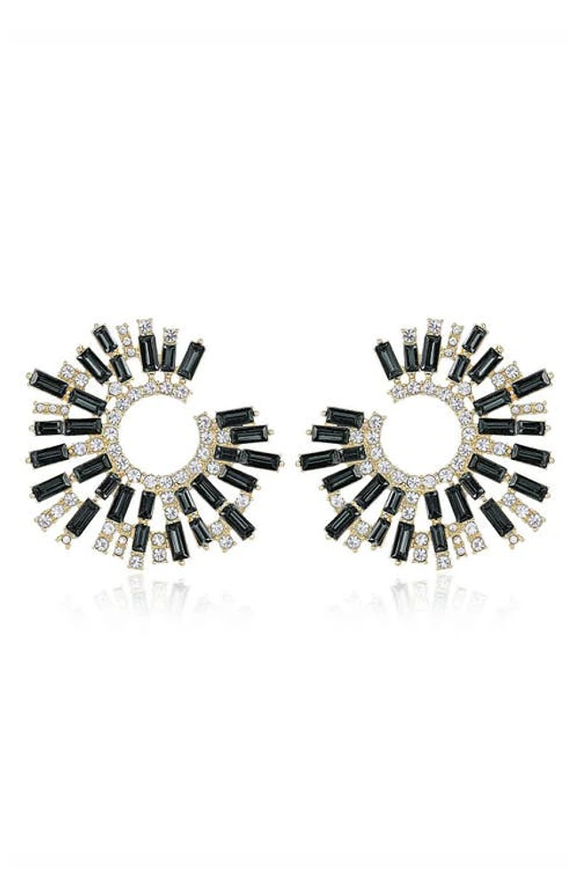 Ettika Crystal Stardust Earrings in Black at Nordstrom