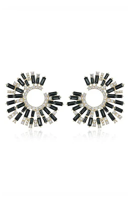 Ettika Crystal Stardust Earrings in Black at Nordstrom