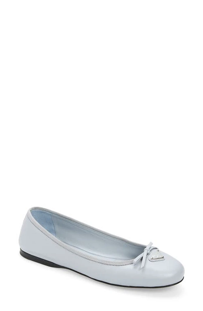 Prada Logo Bow BallerinaFlat at Nordstrom,