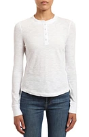 Mavi Jeans Slub Cotton Henley White at Nordstrom,