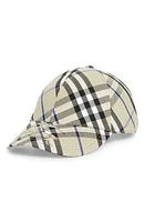 burberry Check Adjustable Twill Baseball Cap Lichen at Nordstrom,