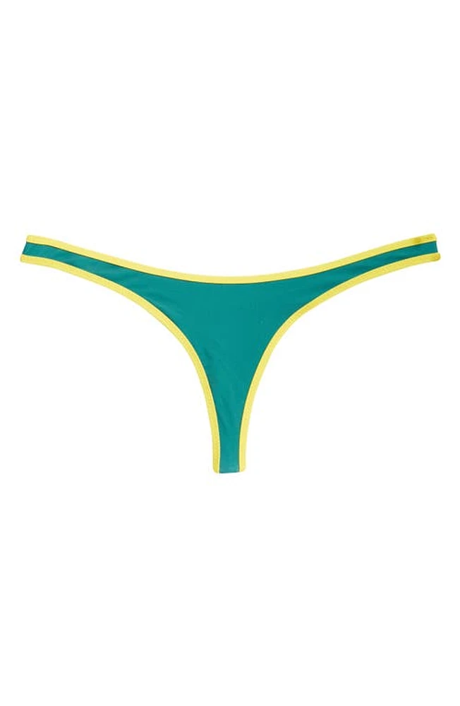 Miaou Jo Thong Bikini Bottoms in Pine at Nordstrom, Size Large