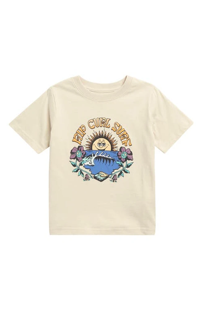 Rip Curl Kids' Mystic Waves Graphic T-Shirt Vintage White at Nordstrom,