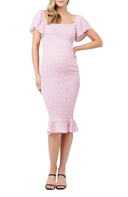 Ripe Maternity Selma Shirred Body-Con Dress at Nordstrom,