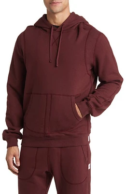 Reigning Champ Midweight Fleece Pullover Hoodie Crimson at Nordstrom,