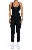 N BY NAKED WARDROBE Scoop Neck Jumpsuit Black at Nordstrom,