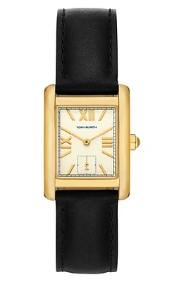 Tory Burch The Eleanor Leather Strap Watch