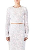 Endless Rose Open Back Sequin Crop Top at Nordstrom,