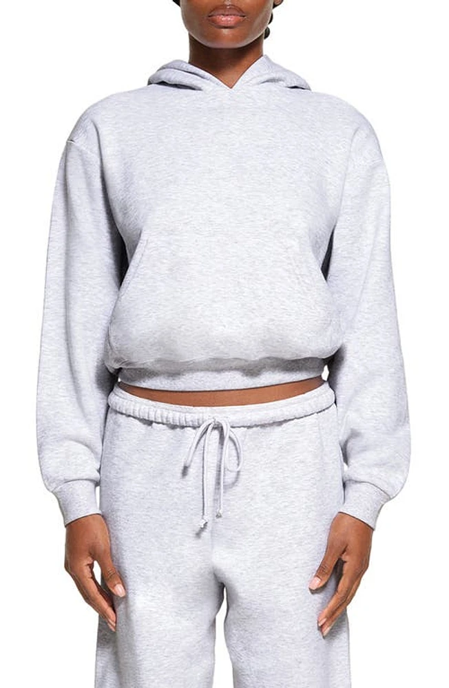 SKIMS Cotton Blend Fleece Classic Pullover Hoodie at Nordstrom,