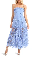 HELSI Audrey Floral Appliqué Cocktail Dress in Periwinkle Blue at Nordstrom, Size Medium