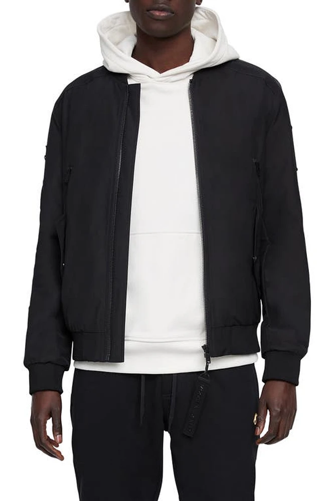 Moose Knuckles Courville Bomber Jacket Black at Nordstrom,